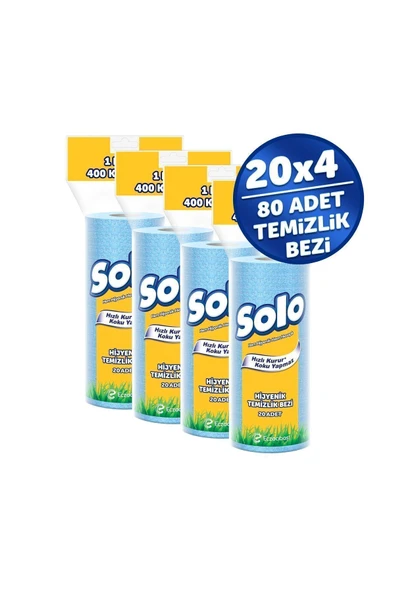 Solo Hijyenik Temizlik Bezi 4'lü