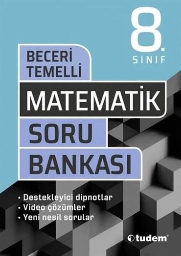 TUDEM YAYINLARI 8. Sınıf Matematik Beceri Temelli Soru Bankası ürün görseli
