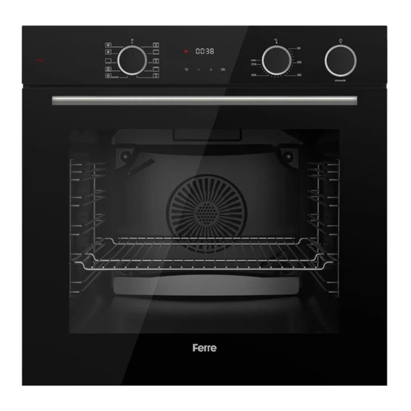 Ferre FryArt&Buharlı Fırın Altro FlowArt Elektrikli 3'lü Siyah Ank. Set (D086 + MS261 + XE64CS) - Resim 2