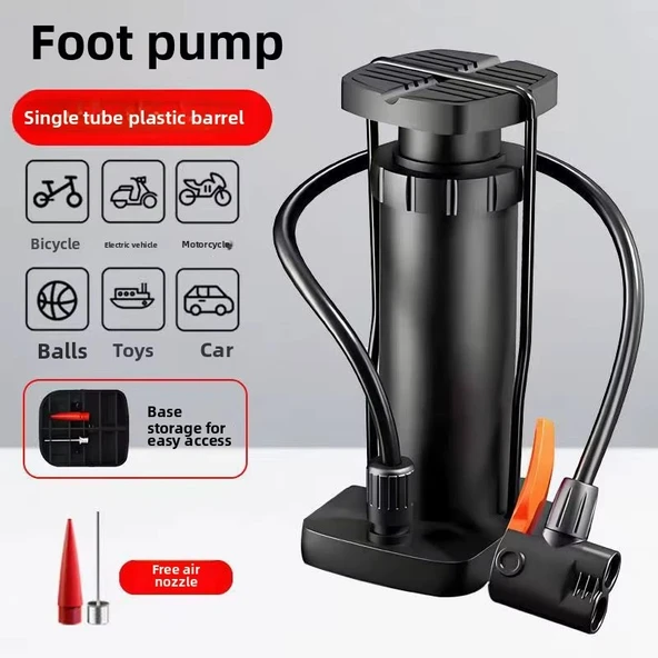Mini Yüksek Basınçlı Ayak Pompası El Pompası Bisiklet Pompası Top Pompası