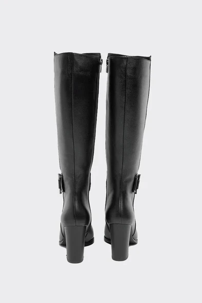 VENÜS 2405250K TOPUKLU TOKALI KLASİK DERİ KADIN ÇİZME - Resim 4