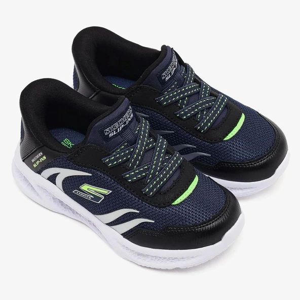 Skechers Meteor Lights Brisk Beams 403848N Işıklı Ortopedik Çocuk Spor Ayakkabı - Resim 4