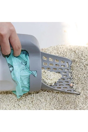 Yeni Nesil Kedi Kumu Küreği ve 4'lü kaka poşeti hediyeli - Resim 5