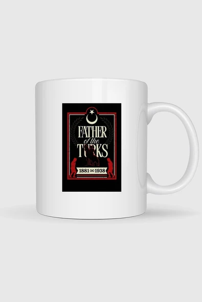 1881-1938 Father Of Turks Atatürk Tasarımlı Kupa Bardak ürün görseli