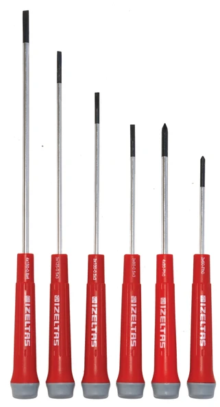 İzeltaş Elektronikçi Tip (Klemens) Tornavida Seti (6 Parça) - Resim 2