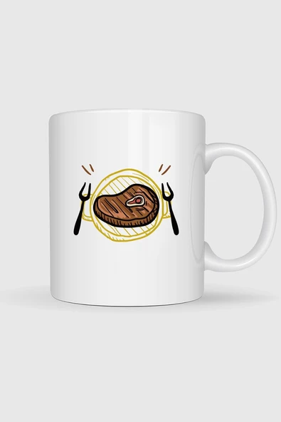 Barbecue Grill Picnic Food Lunch Tasarımlı Kupa Bardak ürün görseli