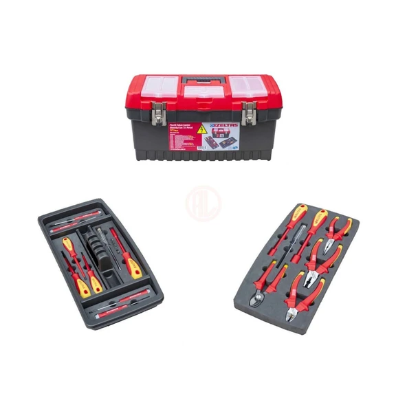 İzeltaş 19'' Plastik Takım Çantası Elektrikçi Set (23 Parça) ürün görseli