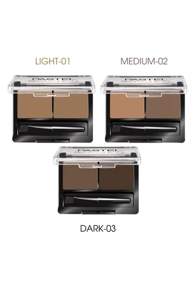 Pastel Eyebrow Duo - İkili Kaş Farı 02 Medium - 3