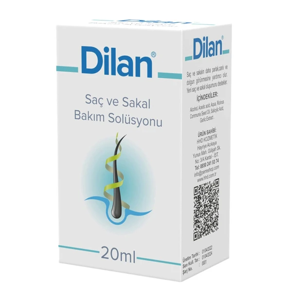 Dilan Saç Kıran Sakal Kıran Saç Besleyici Solüsyon 20 ml ürün görseli