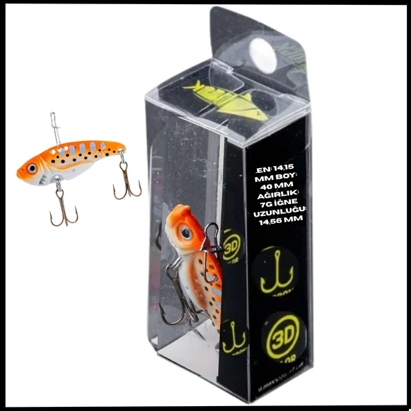 Uyguna-Yakala  7g 40mm- Titreşim Yem -Kar Sürüklenmesi- UV Boyalı-YEM.736 ürün görseli