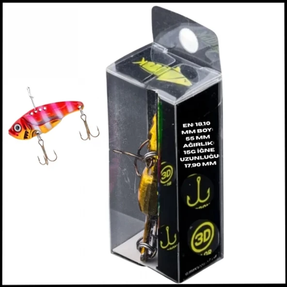 Uyguna-Yakala 15g 55mm- Titreşim Yem -Pembe Panter- UV Boyalı-YEM.754 ürün görseli