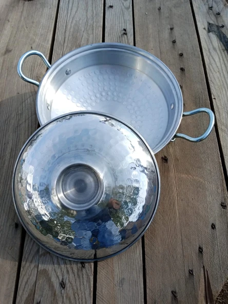 Aluminyum kulplu lüks görünümlü tava - Resim 3