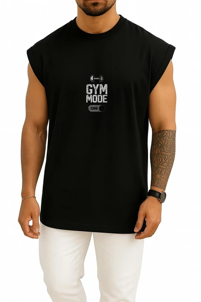 Oversize Gym Mode On Fitness Göğüs Tasarımlı Atlet - Resim 11