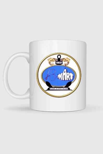 Tcg 18 Mart S355 Tasarımlı Kupa Bardak - Resim 2