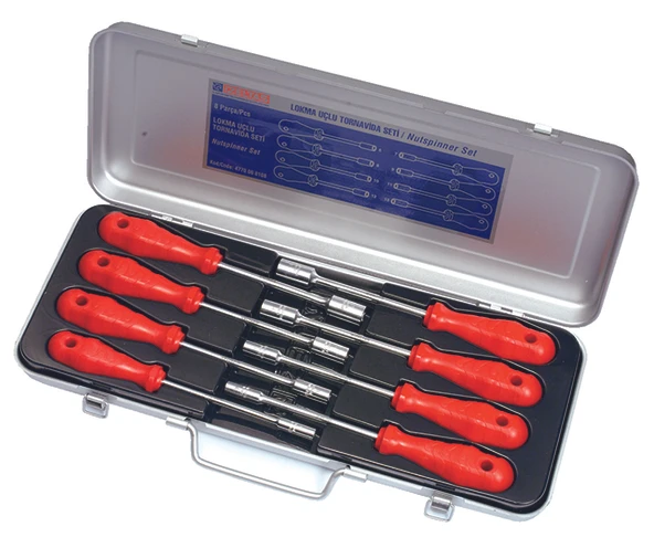 İzeltaş Lokma Uçlu Tornavida Seti (8 Parça) ürün görseli