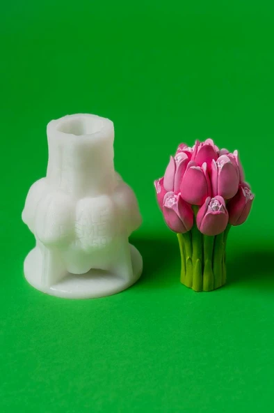 Lale Demeti Silikon Mum Kalıbı ürün görseli