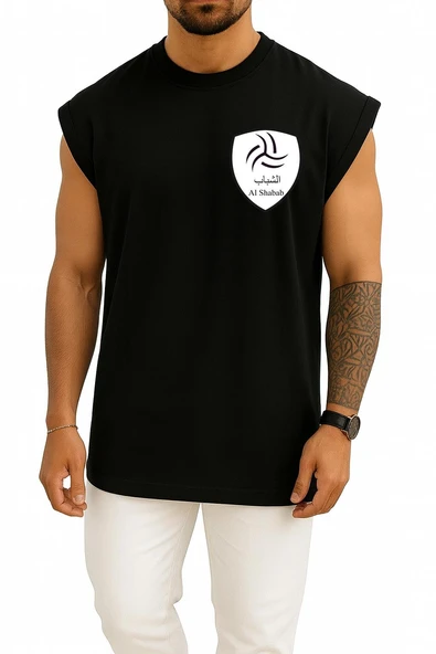 Oversize Al-Shabab Fc Saudi Arabia Cep Tasarımlı Unisex Spor Atlet - Resim 9