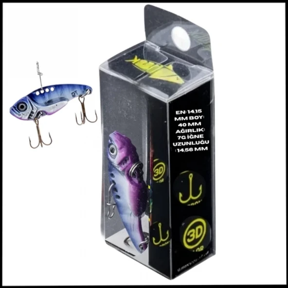 Uyguna-Yakala  7g 40mm- Titreşim Yem -Elektrikli Gün Batımı- UV Boyalı-YEM.731 ürün görseli