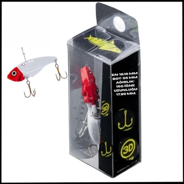 Uyguna-Yakala 15g 55mm- Titreşim Yem -Kanlı İnci - UV Boyalı-YEM.746 ürün görseli