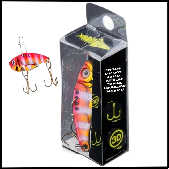 Uyguna-Yakala  7g 40mm- Titreşim Yem -Pembe Panter- UV Boyalı-YEM.741 ürün görseli