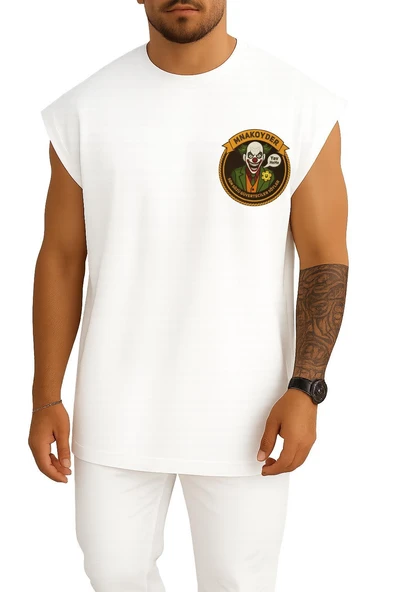 Oversize Mnakoyder - Son Sözü Güverteciler Söyler Cep Tasarımlı Atlet ürün görseli