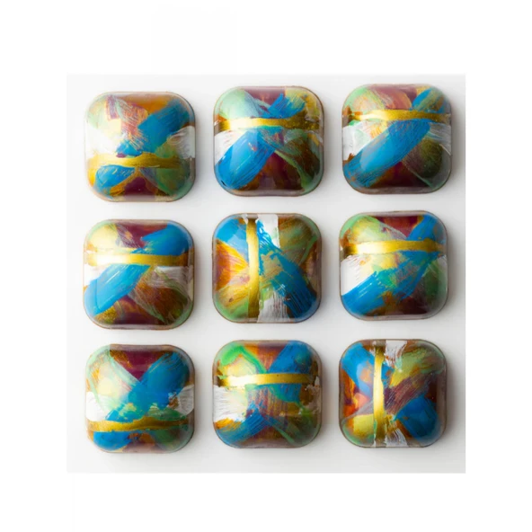 Polikarbon Kare Pralin Çikolata Kalıbı 9 gr | Cm-4103 - Resim 4