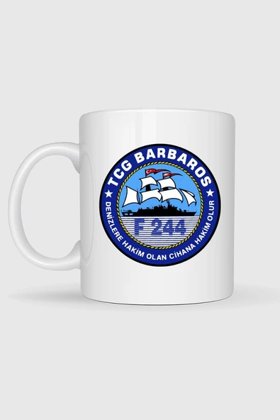 Tcg Barbaros F244 Tasarımlı Kupa Bardak - Resim 2