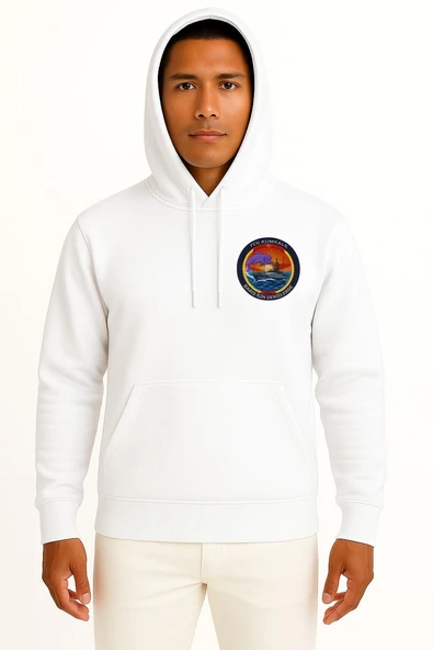 Kapüşonlu Tcg Kumkale P1203 Tuzla Sınıf Cep ve Sırt Tasarımlı Unisex Sweatshirt - Resim 7