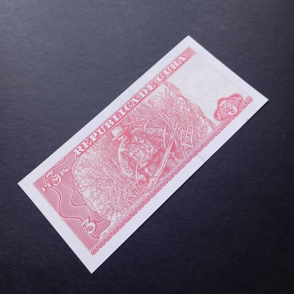 Escoines Koleksiyon 3996368f56b5be725a 2005 Küba 3 pesos ÇİL eski yabancı kağıt para - 2
