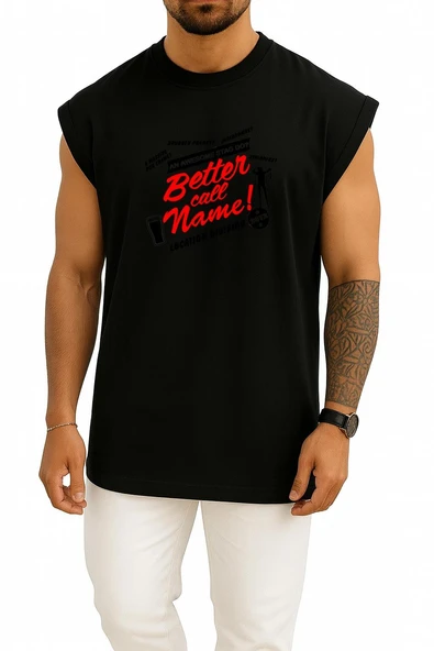 Oversize Better Call Saul Saul Goodman Göğüs Tasarımlı Unisex Spor Atlet - Resim 11