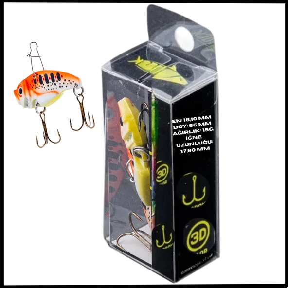 Uyguna-Yakala 15g 55mm- Titreşim Yem Ateş Noktası- UV Boyalı-YEM.748 ürün görseli