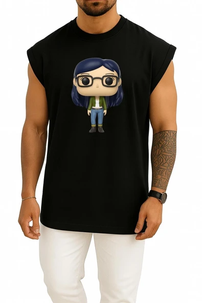 Oversize Diane Nguyen Funko Pop! Vinyl Figure Mr. Peanutbutter Göğüs Tasarımlı Atlet - Resim 9