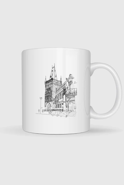 Old Town Prague Elements - Çek Cumhuriyeti Tasarımlı Kupa Bardak ürün görseli