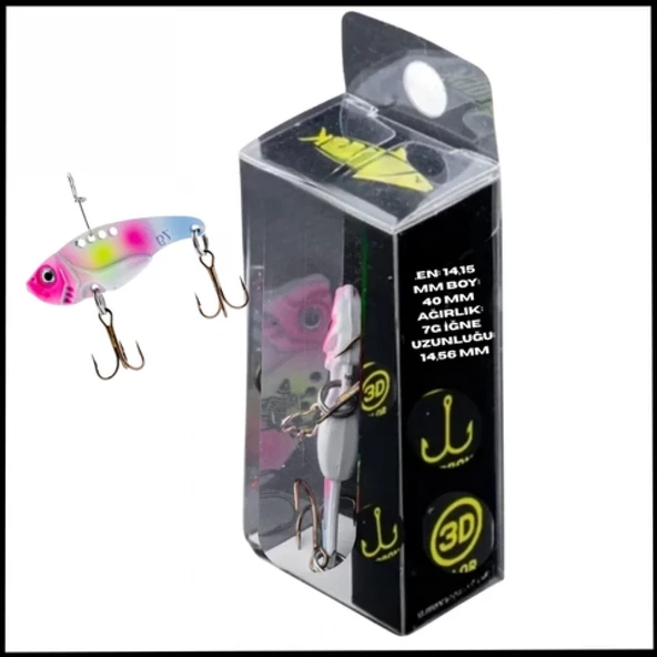 Uyguna-Yakala  7g 40mm- Titreşim Yem -Şeker Buz- UV Boyalı-YEM.737 ürün görseli