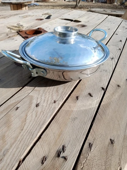 Aluminyum kulplu lüks görünümlü tava - Resim 2