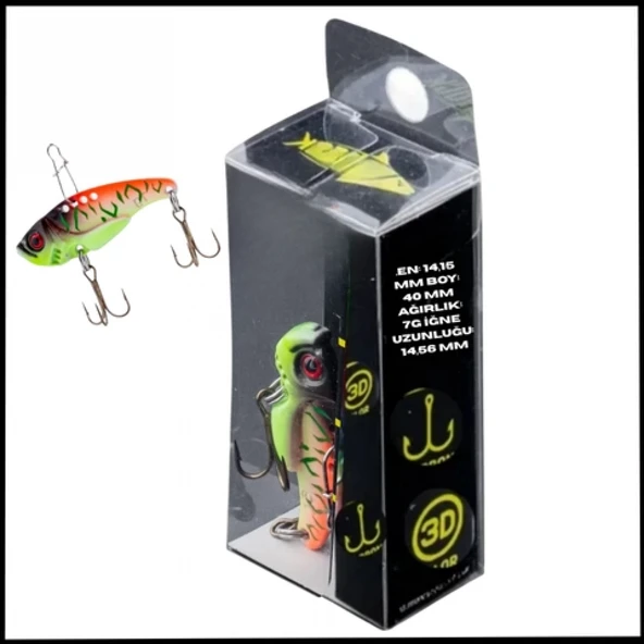 Uyguna-Yakala  7g 40mm- Titreşim Yem -UV Alevi- UV Boyalı-YEM.739 ürün görseli