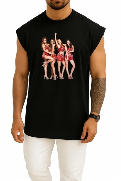 Oversize Sistar Give It To Me K-Pop Exıd Shake It, Aoa, Friendship Göğüs Tasarımlı Atlet - Resim 11