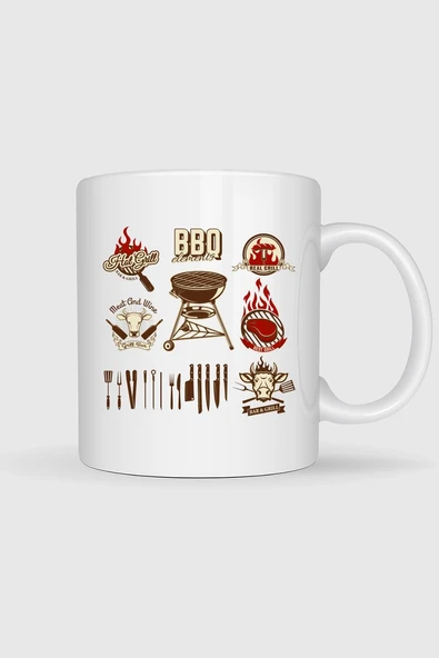 Barbecue Chophouse Restaurant Kebab Grilling Tasarımlı Kupa Bardak ürün görseli