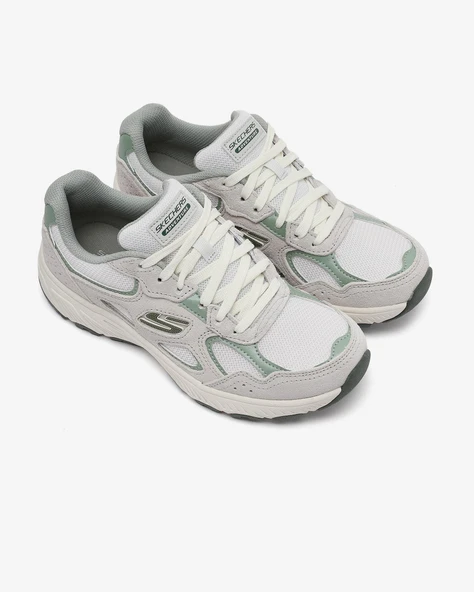 Skechers HILLCREST 2.0 Kırık Beyaz/Yeşil Kırık Beyaz/Yeşil 36 - Resim 4