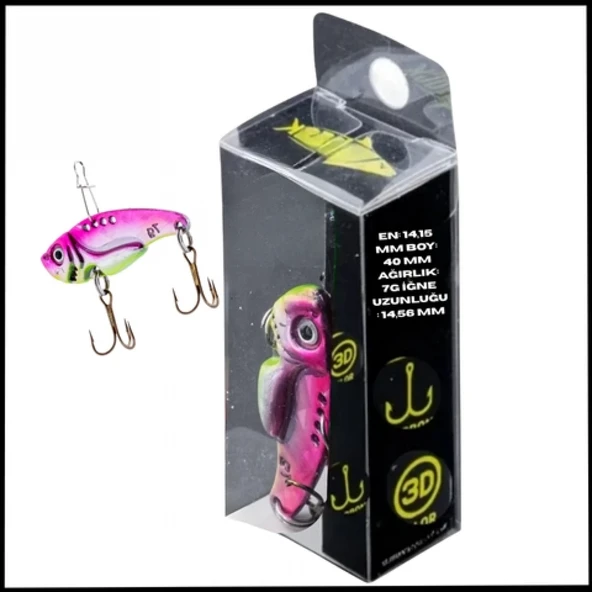 Uyguna-Yakala  7g 40mm- Titreşim Yem -Parıltı- UV Boyalı-YEM.742 ürün görseli