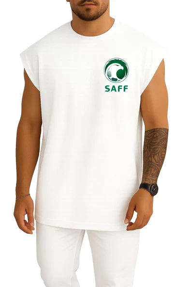 Oversize Saudi Arabia National Football Team Cep Tasarımlı Unisex Spor Atlet ürün görseli