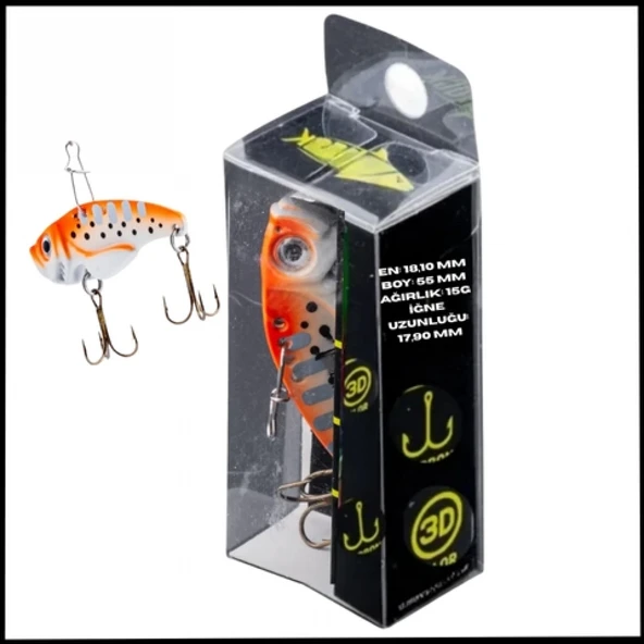 Uyguna-Yakala 15g 55mm- Titreşim Yem Kar Sürüklenmesi- UV Boyalı-YEM.749 ürün görseli
