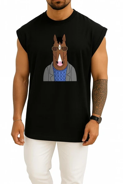 Oversize Princess Carolyn Diane Nguyen Desktop Animation Bojack Horseman Göğüs Tasarımlı Atlet - Resim 11