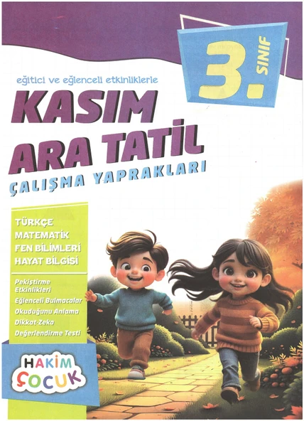3.Sınıf Eğitici ve Eğlenceli Etkinliklerle Kasım Ara Tatil Çalışma Yaprakları - Resim 4