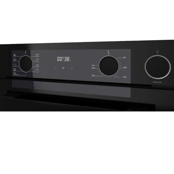 Ferre FryArt&Buharlı Gavio Sessiz Davlumbaz Elektrikli Siyah Ank. Set ( D063-SA + MS261 + QEP64CS ) - Resim 6