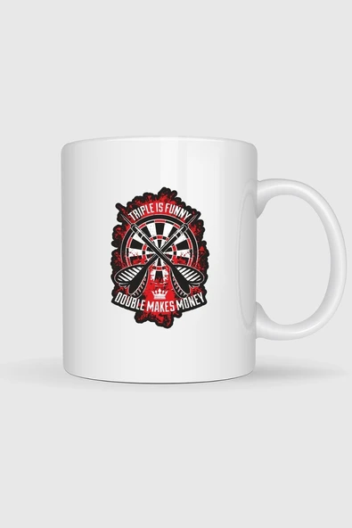 Triple İs Funny Double Makes Money Tasarımlı Kupa Bardak ürün görseli