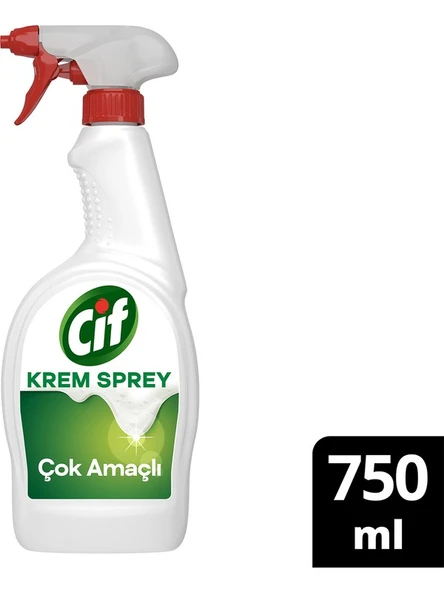 Cif Krem Sprey Amonyak Yüzey Temizleyici En Zorlu Yağ ve Kirleri Çıkarır 750 ml - Resim 2