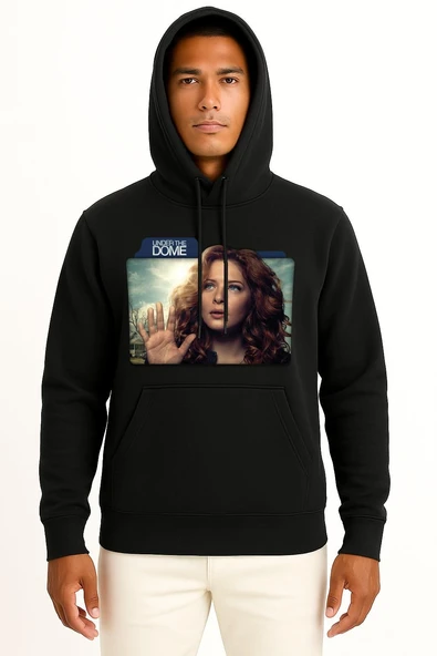 Kapüşonlu Rachelle Lefevre Under The Dome Julia Shumwa Göğüs Tasarımlı Unisex Sweatshirt - Resim 11