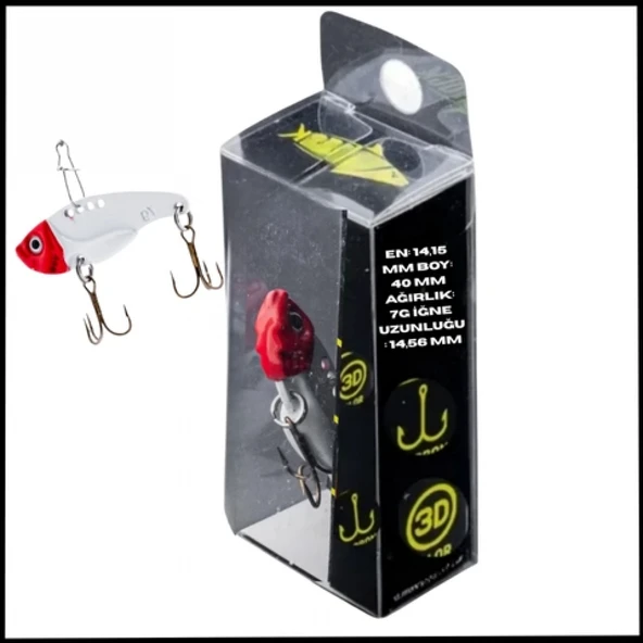 Uyguna-Yakala  7g 40mm- Titreşim Yem -Kanlı İnci- UV Boyalı-YEM.733 ürün görseli