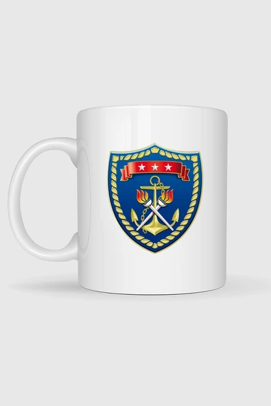 Deniz Eğitim Öğretim Komutanlığı Tasarımlı Kupa Bardak - Resim 2